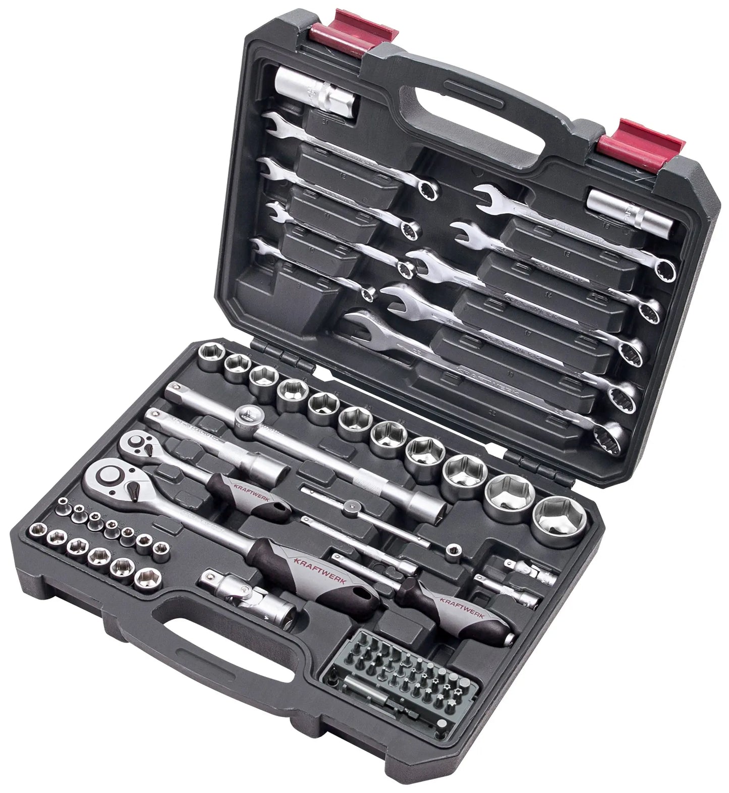 STECKSCHLÜSSEL-SATZ, BASIC, 1/4"+1/2", 80-TLG. KRAFTWERK