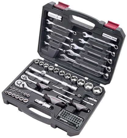 STECKSCHLÜSSEL-SATZ, BASIC, 1/4"+1/2", 80-TLG. KRAFTWERK