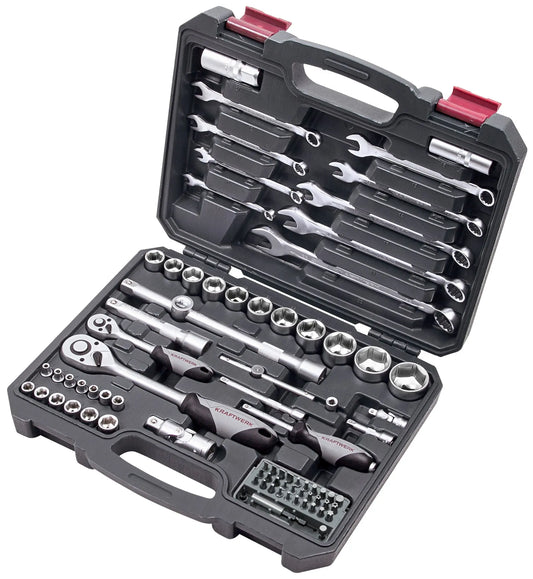 STECKSCHLÜSSEL-SATZ, BASIC, 1/4"+1/2", 80-TLG. KRAFTWERK
