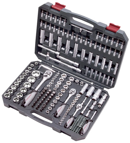 STECKSCHLÜSSEL-SATZ, BASIC, 1/4"+3/8"+1/2", 200-TLG. KRAFTWERK