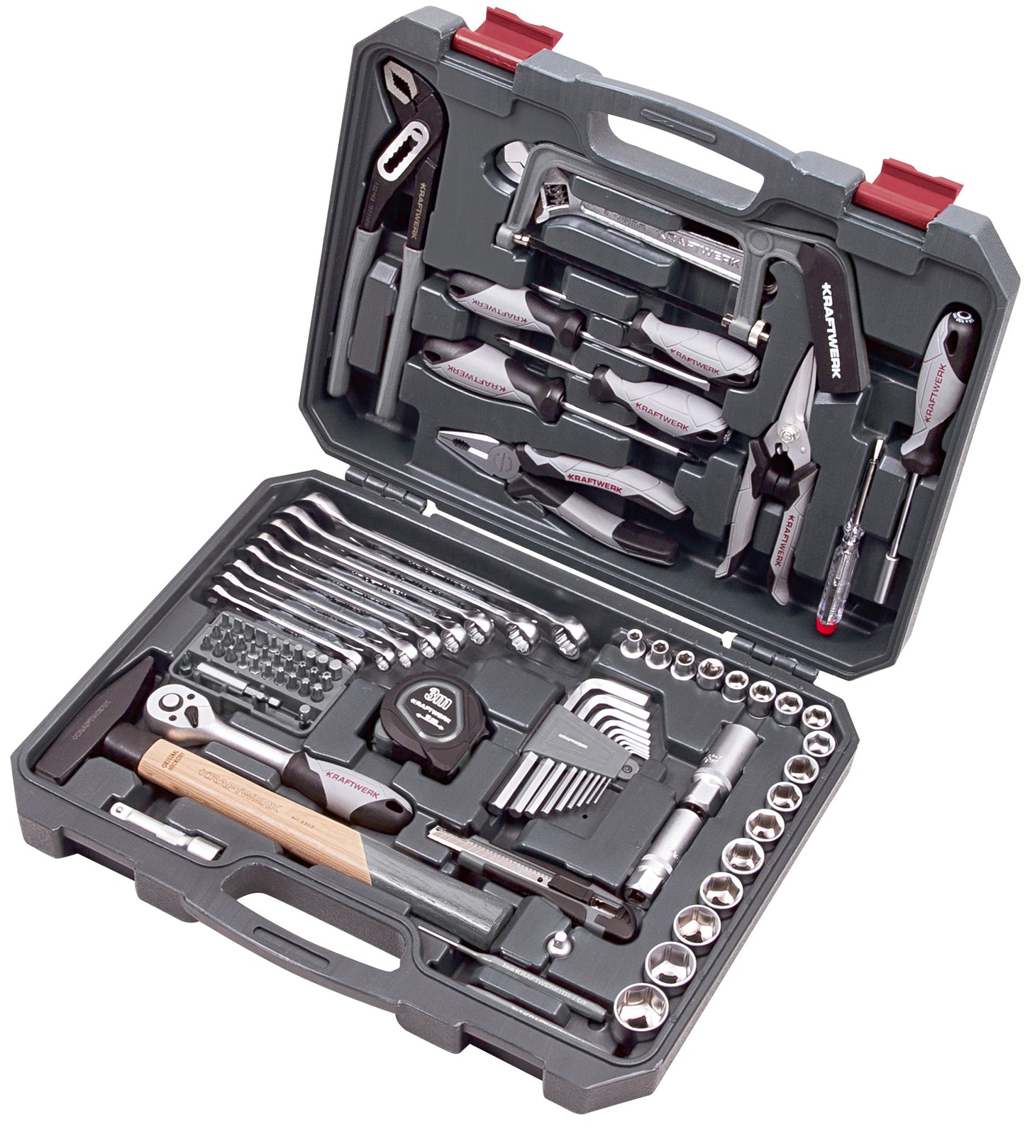 STECKSCHLÜSSEL-SATZ, BASIC, 3/8", 90-TLG. KRAFTWERK