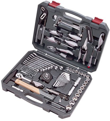 STECKSCHLÜSSEL-SATZ, BASIC, 3/8", 90-TLG. KRAFTWERK