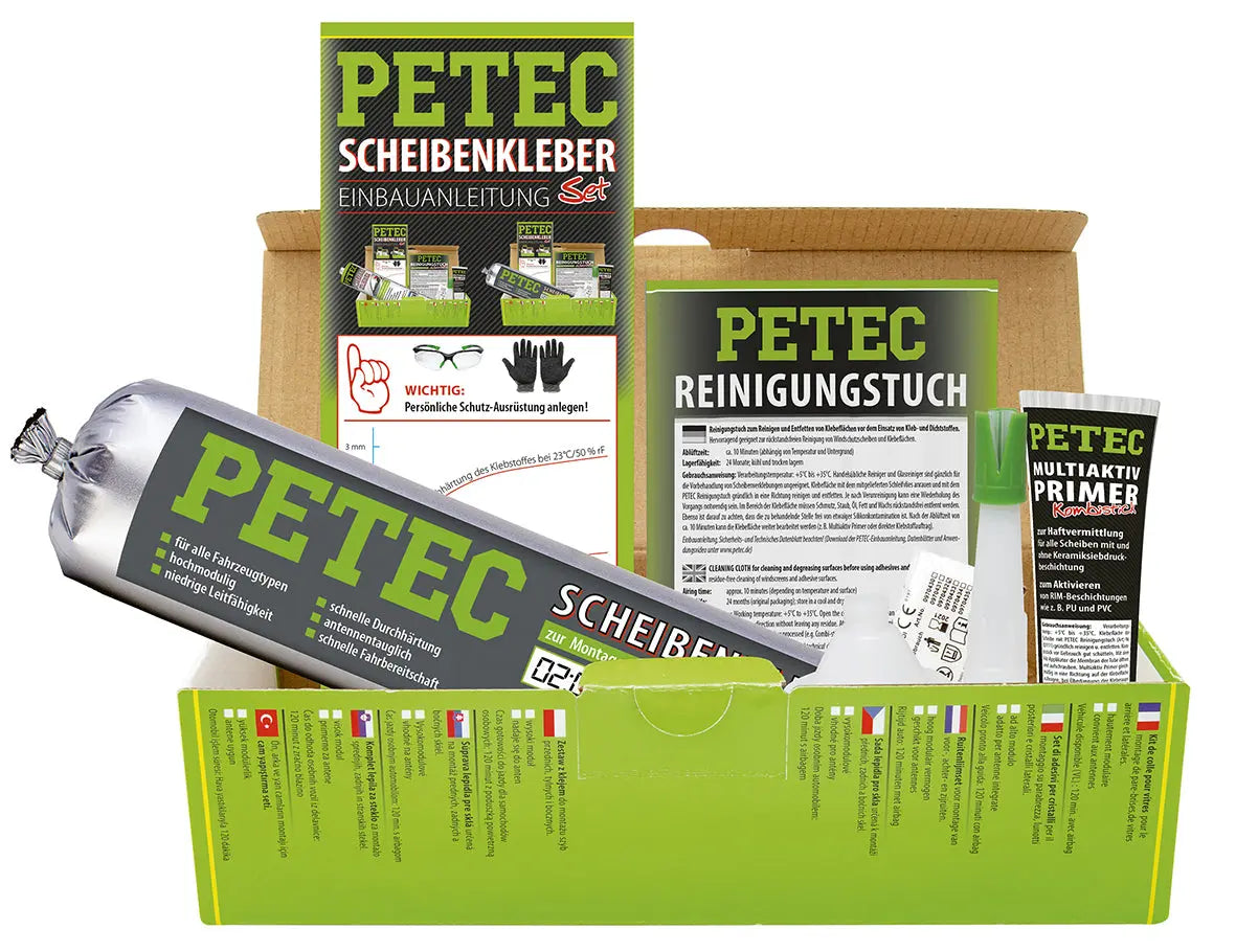 Schlauchbeutel - Scheibenkleber-Set - 400 ml Schlauchbeutel-Set PETEC