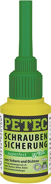Schraubensicherung superfest grün - 10 g Flasche PETEC