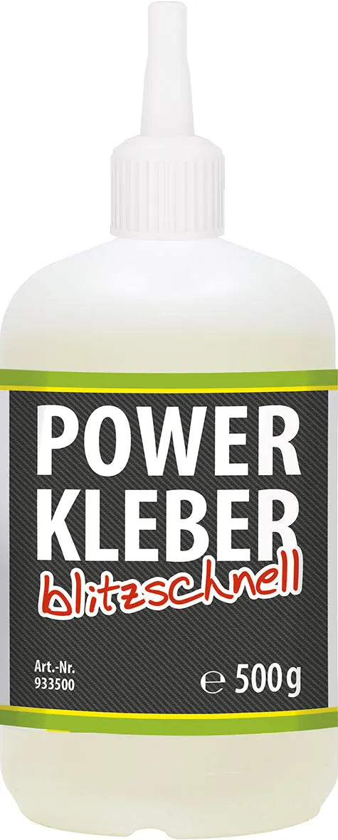 Sekundenklebstoff - POWER KLEBER blitzschnell - 500 g Flasche PETEC