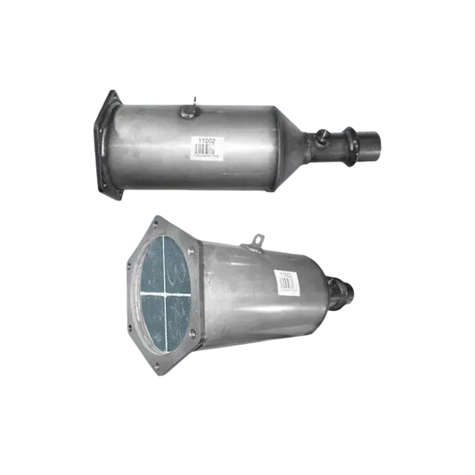 SiC DPF Dieselpartikelfilter Diesel Kat Homologiert E-Prüfzeichen bis EURO 3 oder 4 E-Prüfzeichen für PEUGEOT 607 2L HDi RHS DW10ATED Motor u.a. BM CATALYSTS