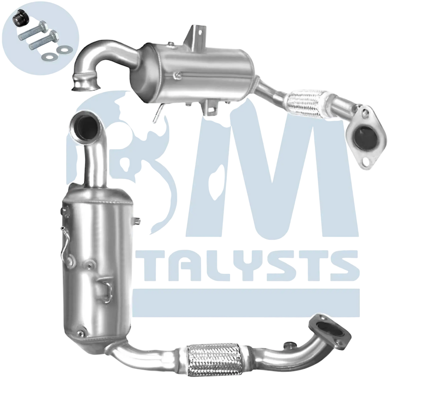 SiC DPF Dieselpartikelfilter Diesel Kat Homologiert E-Prüfzeichen bis EURO 5 E-Prüfzeichen für FORD FOCUS 1.6L Mk.3 TDCi ECOnetic NGDA;... BM CATALYSTS