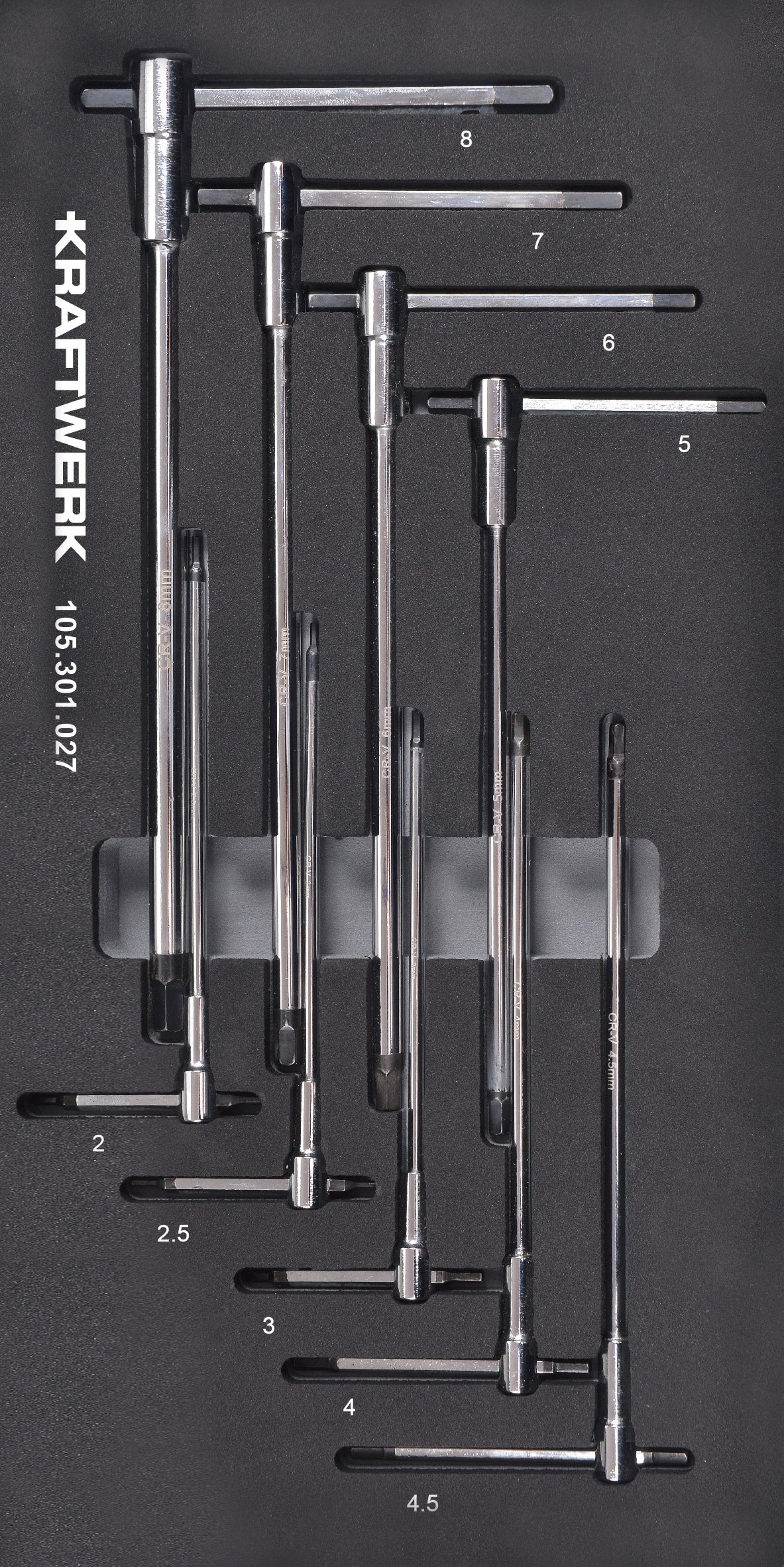 T-GRIFF INNENSECHSKANT 9-TLG. 20X40 EINLAGE KRAFTWERK BASIC LINE