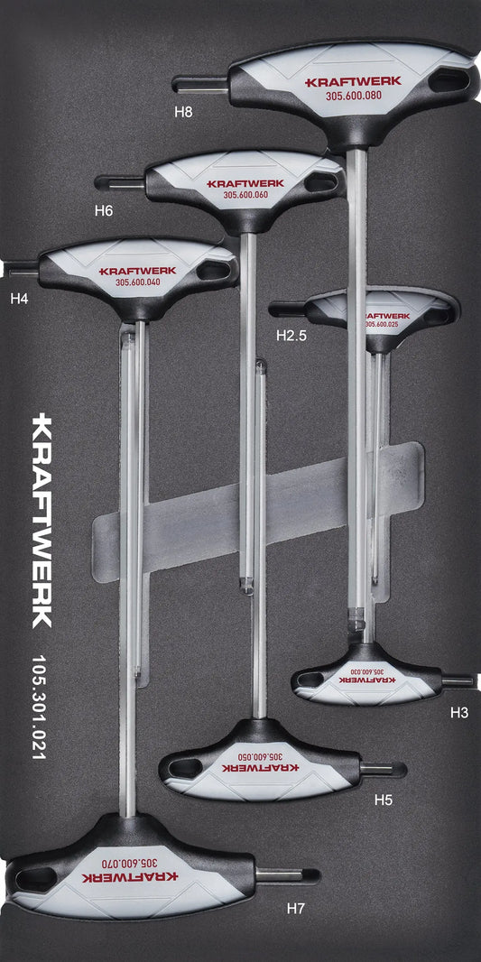 T-GRIFF INNENSECHSKANT KUGELKOPF 7-TLG. 20X40 EINLAGE KRAFTWERK BASIC LINE