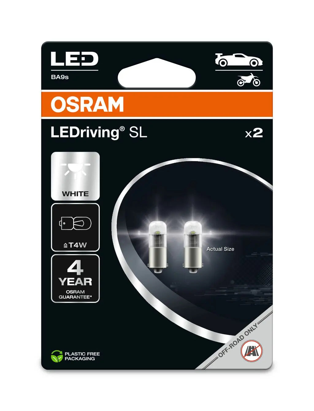 T4W LEDriving SL White 6000K 12V Blister 2 St. OSRAM OSRAM