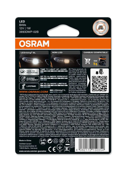 T4W LEDriving SL White 6000K 12V Blister 2 St. OSRAM OSRAM