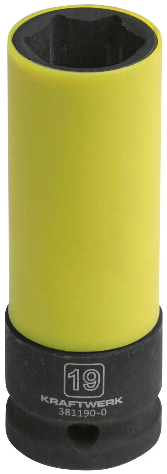 TIEFE SCHLAGNUSS 1/2" 19MM M.PLASTIKRING KRAFTWERK