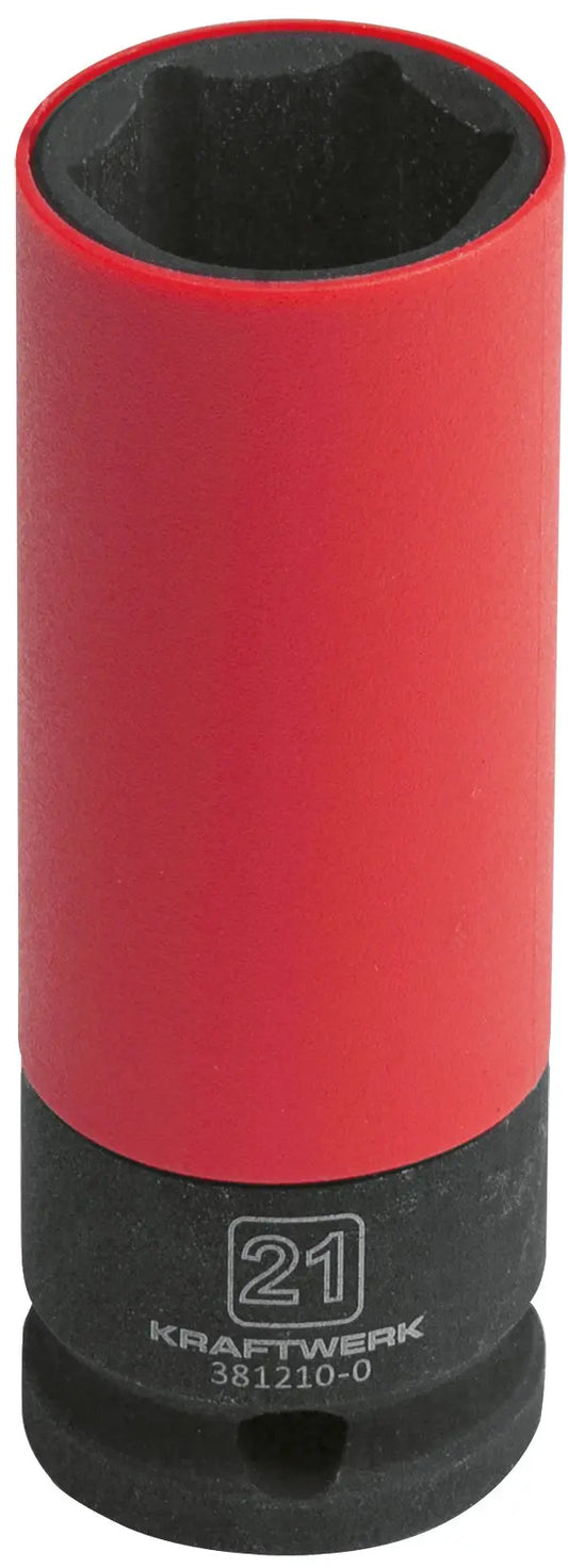 TIEFE SCHLAGNUSS 1/2" 21MM M.PLASTIKRING KRAFTWERK
