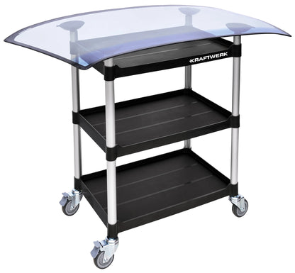 TRANSPORTWAGEN MIT SCHEIBEN-AUFLAGE KRAFTWERK