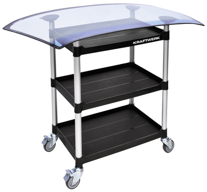 TRANSPORTWAGEN MIT SCHEIBEN-AUFLAGE KRAFTWERK