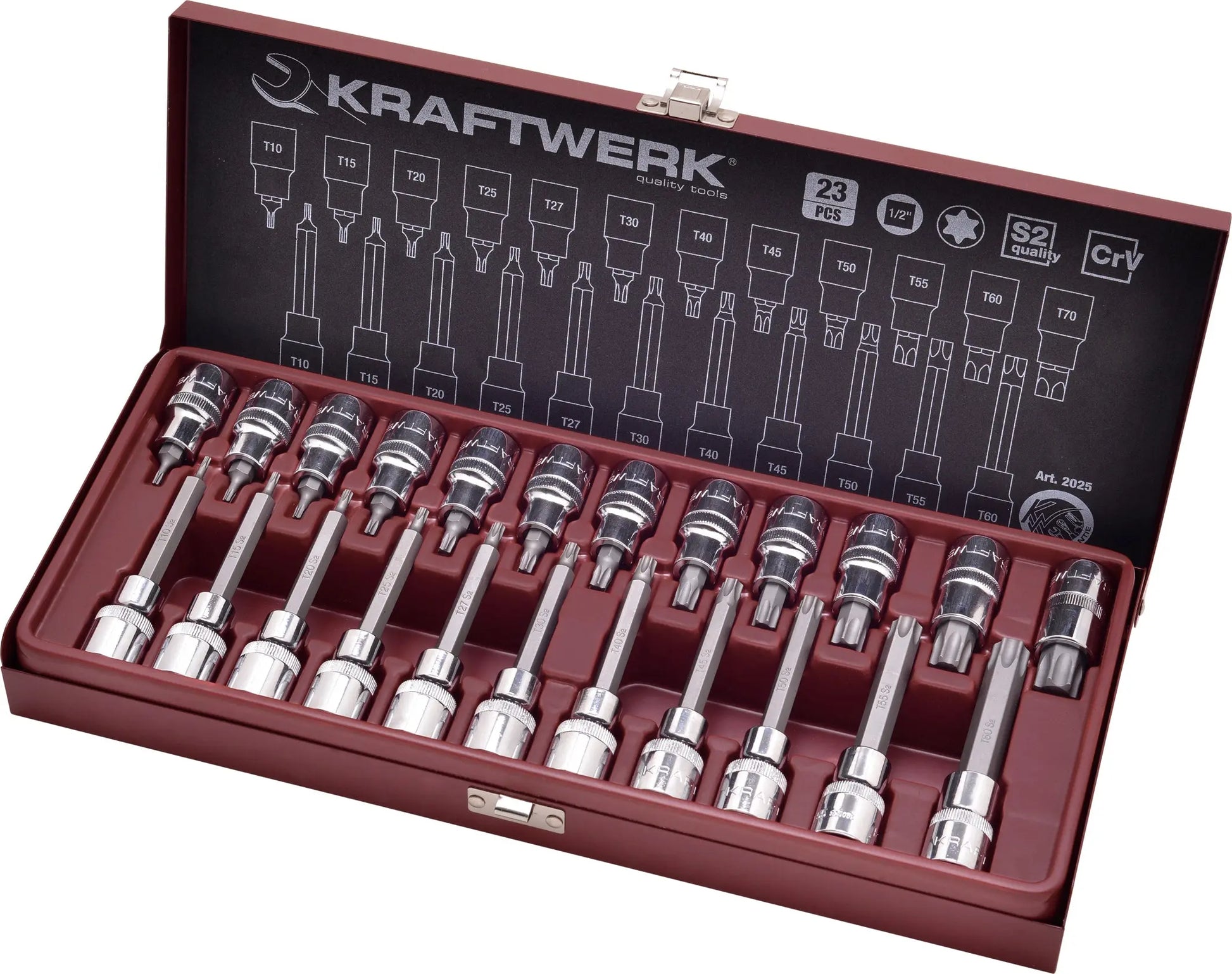 TX-BIT-STECKSCHLÜSSEL-SATZ, 1/2", 23-TLG. KRAFTWERK