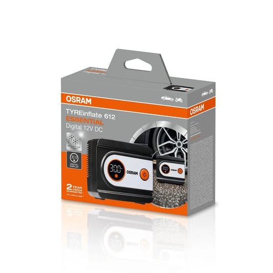 TYREinflate 612 ESSENTIAL Reifenpumpe mit Kabel 2 Jahre Garantie  OSRAM OSRAM