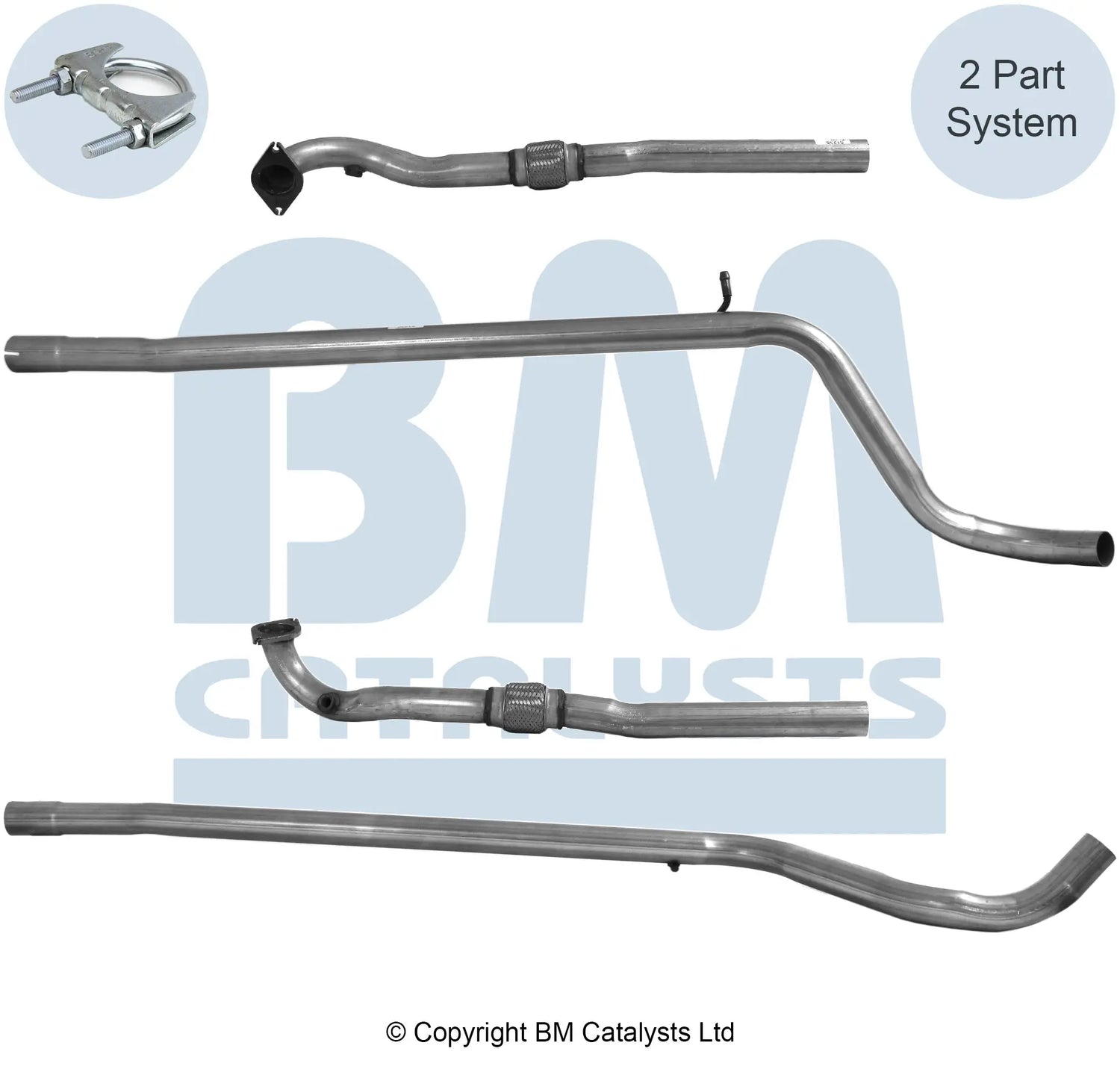 VERBINDUNGSROHR FÜR ABARTH 500 1.4L BENZIN | EURO 5 ODER 6 | OEM: 51817961 BM CATALYSTS