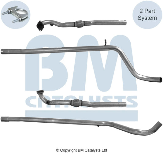 VERBINDUNGSROHR FÜR ABARTH 500 1.4L BENZIN | EURO 5 ODER 6 | OEM: 51817961 BM CATALYSTS