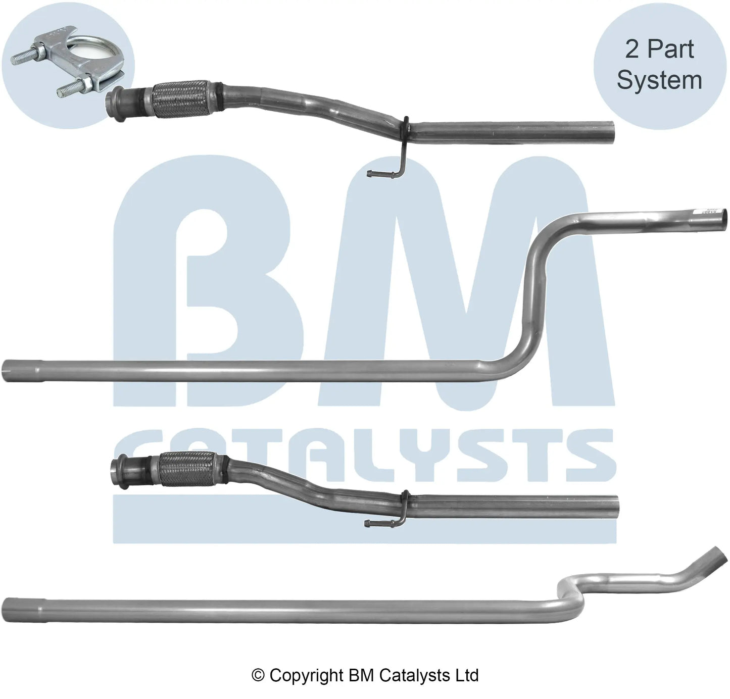 VERBINDUNGSROHR FÜR CITROEN C3 PICASSO 1.6L DIESEL | EURO 4 | OEM: 1609066680 BM CATALYSTS