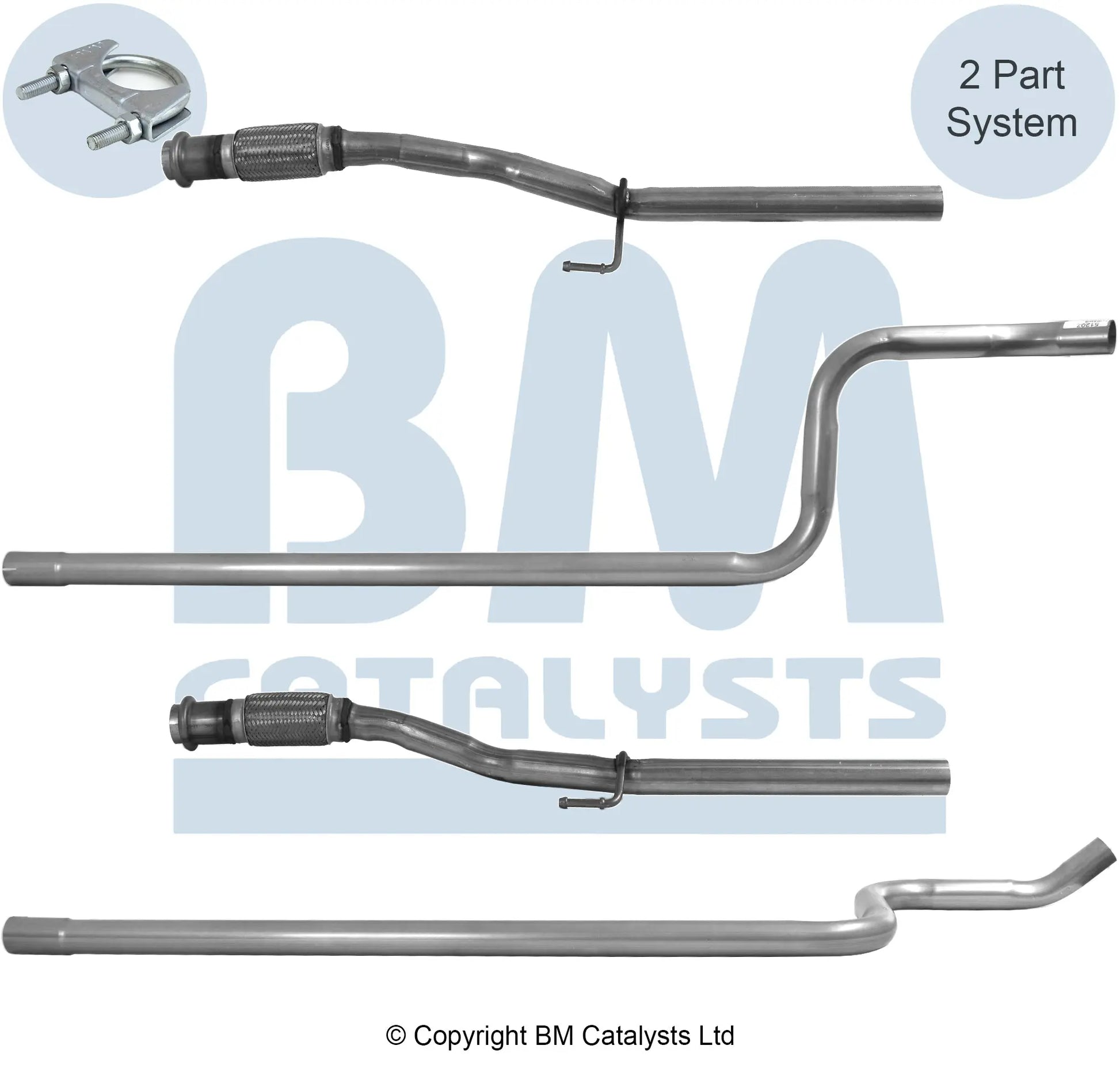 VERBINDUNGSROHR FÜR CITROEN C3 PICASSO 1.6L DIESEL | EURO 4 | OEM: 1609066680 BM CATALYSTS