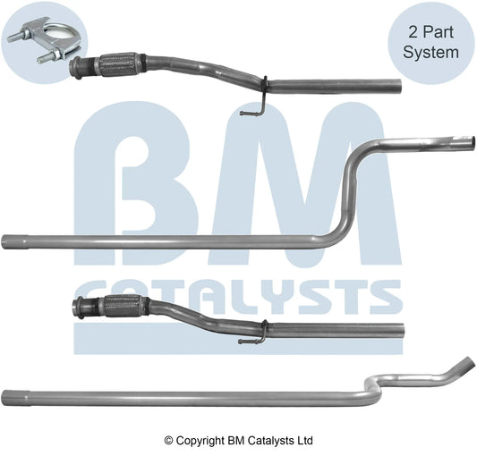 VERBINDUNGSROHR FÜR CITROEN C3 PICASSO 1.6L DIESEL | EURO 4 | OEM: 1609066680 BM CATALYSTS