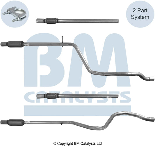 VERBINDUNGSROHR FÜR FIAT 500 1.2L BENZIN | EURO 6 | OEM: 52041058 BM CATALYSTS