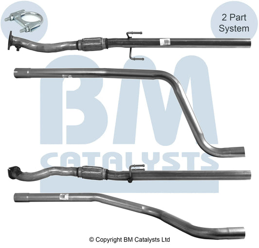 VERBINDUNGSROHR FÜR FIAT 500 L 1.6L DIESEL | EURO 5 | OEM: 51939608 BM CATALYSTS