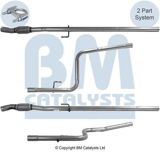VERBINDUNGSROHR FÜR FIAT DOBLO 1.3L DIESEL | EURO 4 ODER 5 | OEM: 51813793 BM CATALYSTS