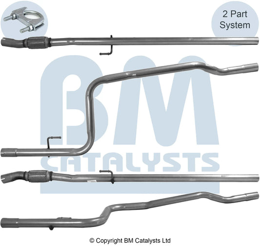VERBINDUNGSROHR FÜR FIAT DOBLO 1.3L DIESEL | EURO 4 ODER 5 | OEM: 51815915 BM CATALYSTS