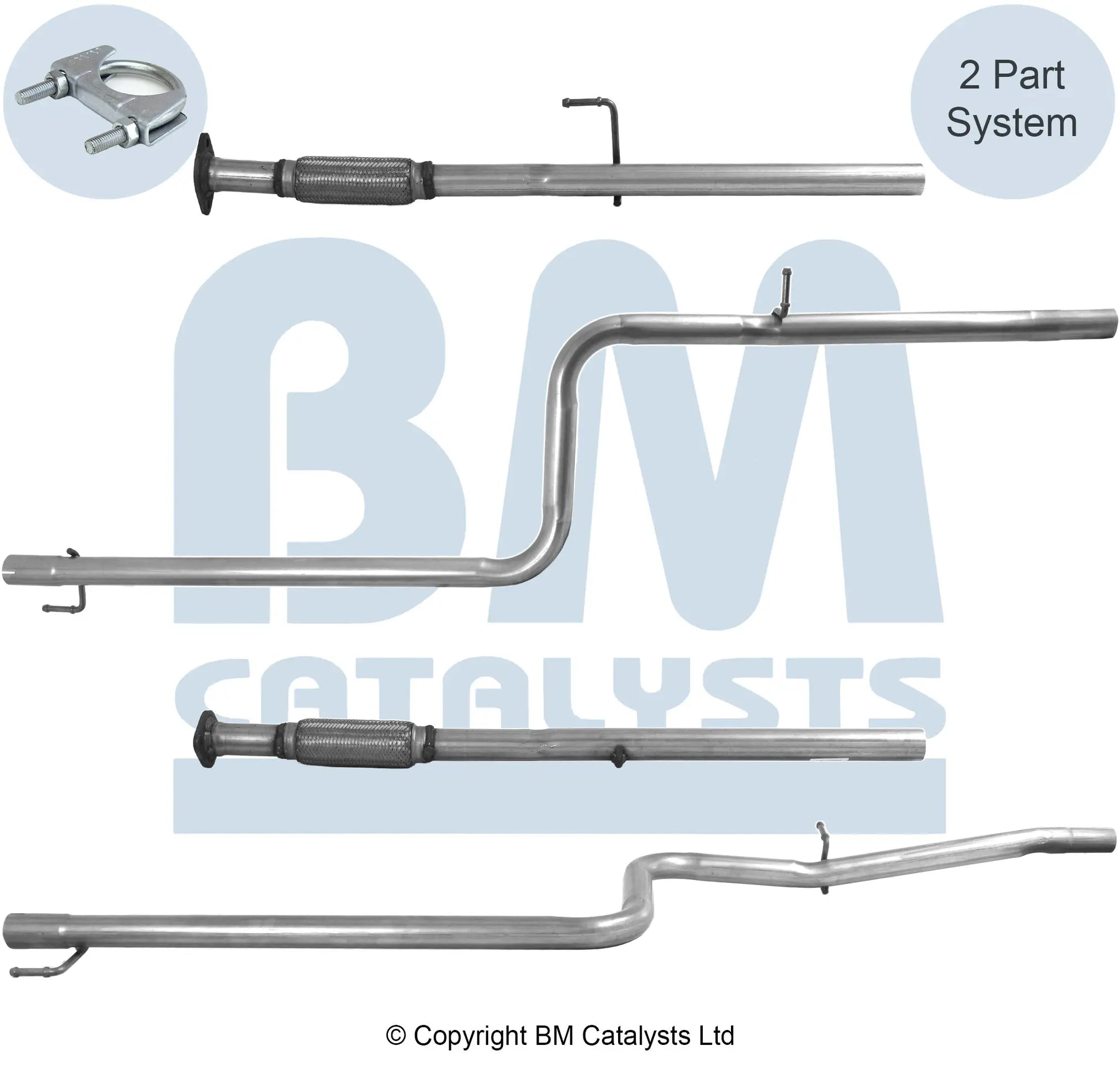 VERBINDUNGSROHR FÜR FIAT DOBLO 1.4L BENZIN | EURO 4 | OEM: 51781914 BM CATALYSTS