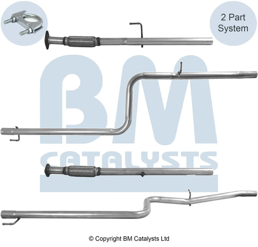 VERBINDUNGSROHR FÜR FIAT DOBLO 1.4L BENZIN | EURO 4 | OEM: 51781914 BM CATALYSTS