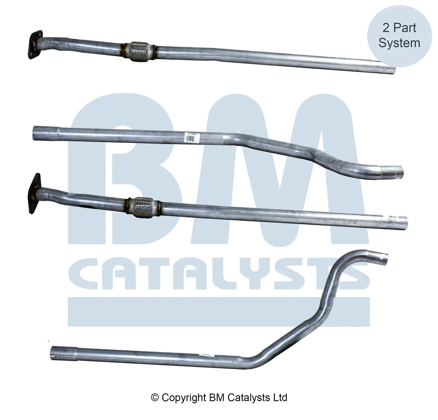 VERBINDUNGSROHR FÜR FIAT GRANDE PUNTO 1.2L BENZIN | EURO 4 ODER 5 | OEM: 51782323 BM CATALYSTS