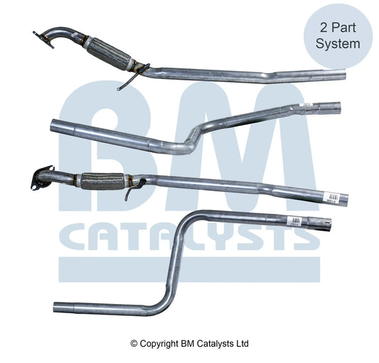 VERBINDUNGSROHR FÜR FORD FIESTA 1.25L BENZIN | EURO 3 ODER 4 | OEM: 1140450 BM CATALYSTS