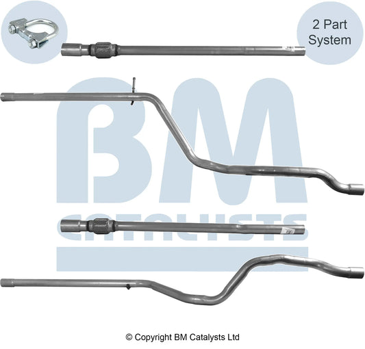 VERBINDUNGSROHR FÜR FORD KA 1.2L BENZIN | EURO 5 | OEM: 1790285 BM CATALYSTS