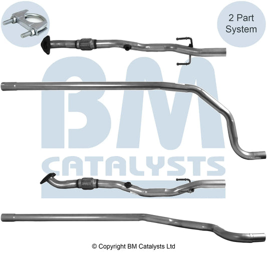 VERBINDUNGSROHR FÜR OPEL CORSA D 1.2L BENZIN | EURO 4 | OEM: 13220795 BM CATALYSTS