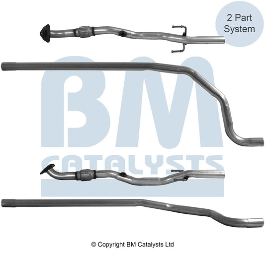 VERBINDUNGSROHR FÜR OPEL CORSA E 1.4L BENZIN | EURO 6 | OEM: 13467043 BM CATALYSTS