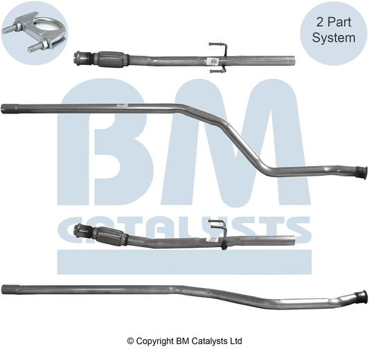 VERBINDUNGSROHR FÜR PEUGEOT 206 1.4L DIESEL | EURO 3 ODER 4 | OEM: 1717S3 BM CATALYSTS