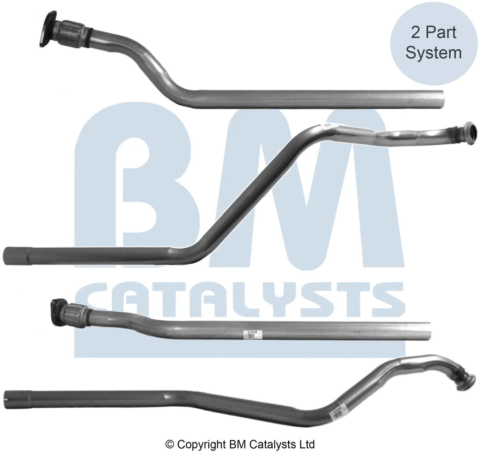 VERBINDUNGSROHR FÜR RENAULT LAGUNA 1.9L DIESEL | EURO 3 ODER 4 | OEM: 8200017580 BM CATALYSTS