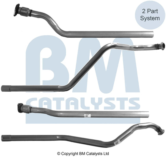 VERBINDUNGSROHR FÜR RENAULT LAGUNA 1.9L DIESEL | EURO 3 ODER 4 | OEM: 8200017580 BM CATALYSTS