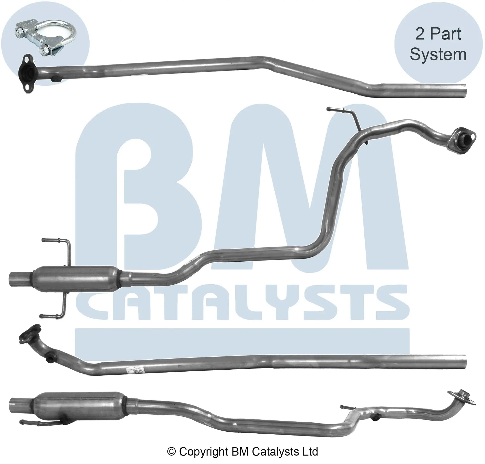 VERBINDUNGSROHR FÜR TOYOTA YARIS 1L BENZIN | EURO 4 | OEM: 174100Q020 BM CATALYSTS