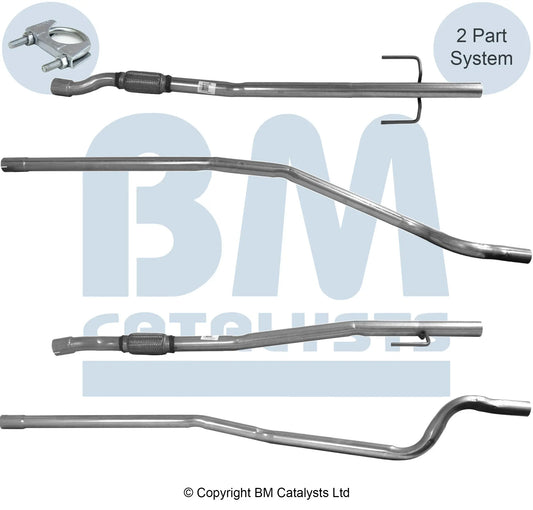VERBINDUNGSROHR FÜR VAUXHALL COMBO 1.3L DIESEL | EURO 3 ODER 4 | OEM: 13107608 BM CATALYSTS