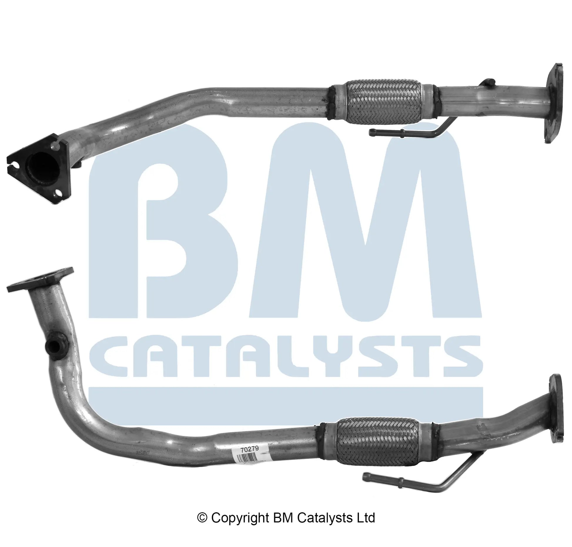 VORDERROHR FÜR FIAT PUNTO 1.2L BENZIN | EURO 2 | OEM: 46408407 BM CATALYSTS