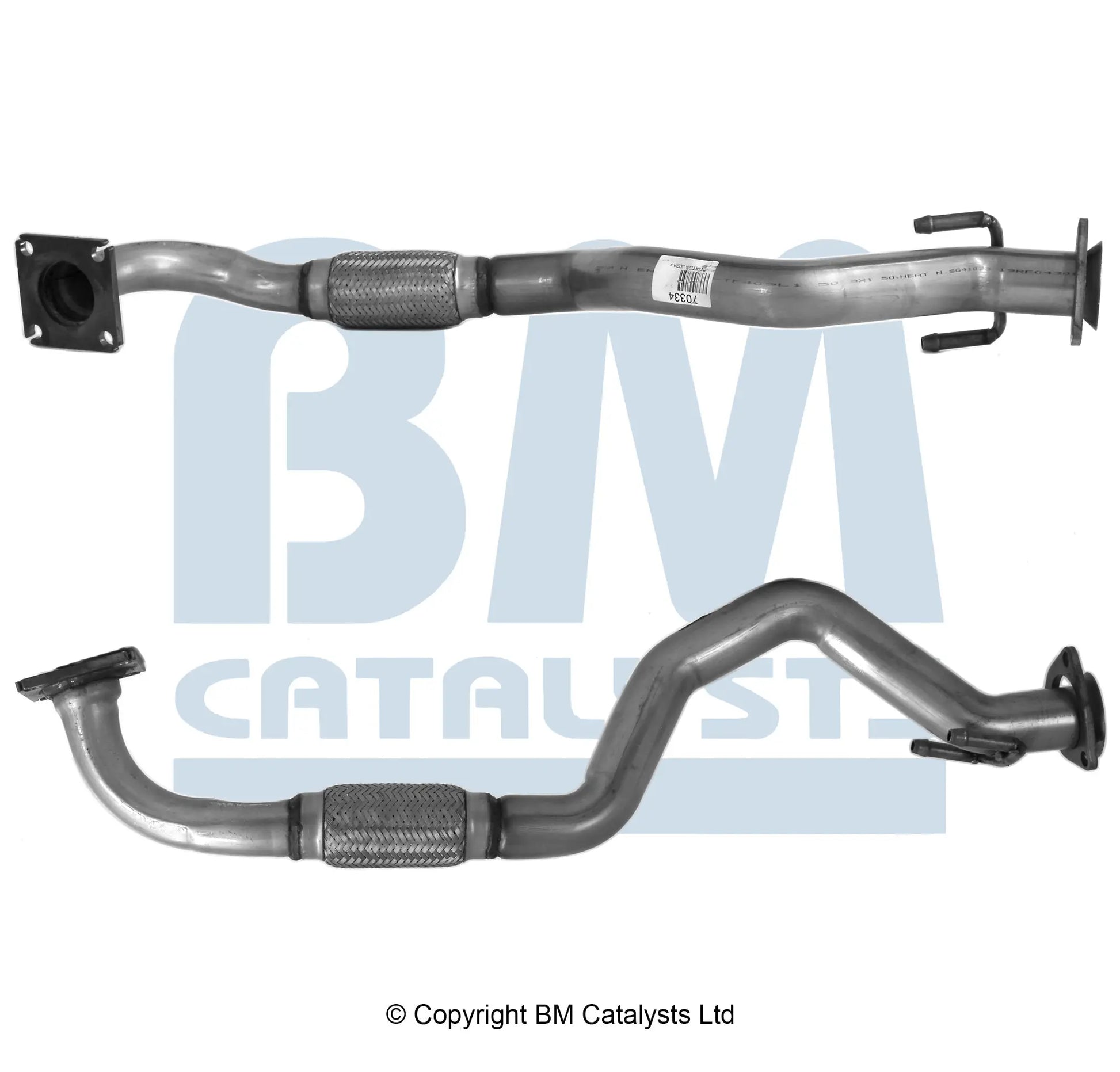 VORDERROHR FÜR SITZ LEON 1.6L BENZIN | EURO 3 ODER 4 | OEM: 1J0253091FA BM CATALYSTS