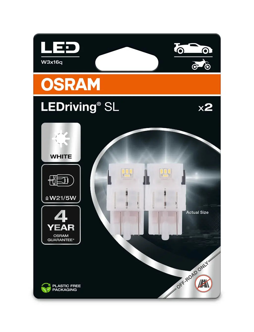 W21/5W LEDriving SL White 6000K 12V Blister 2 St. OSRAM