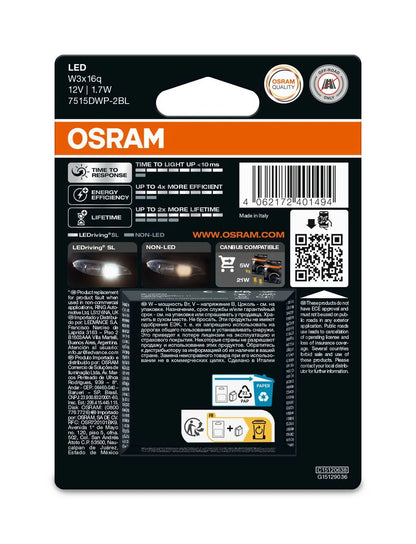 W21/5W LEDriving SL White 6000K 12V Blister 2 St. OSRAM