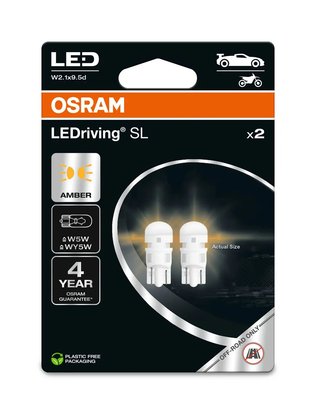 W5W LEDriving SL Amber 12V Blister 2 St. OSRAM OSRAM