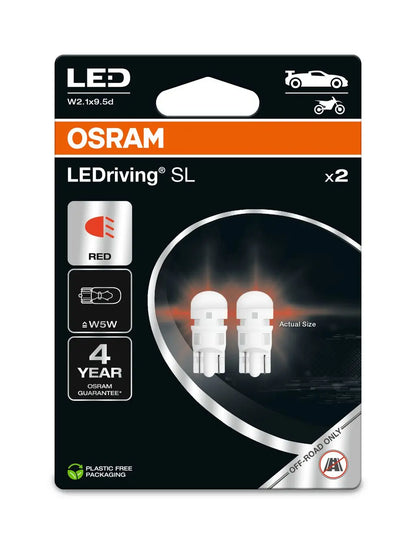 W5W LEDriving SL Red 12V Blister 2 St. OSRAM