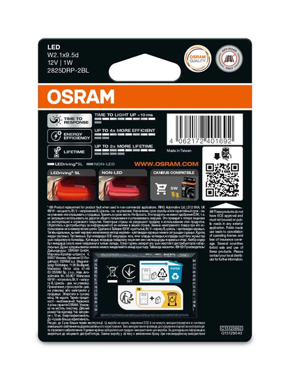 W5W LEDriving SL Red 12V Blister 2 St. OSRAM