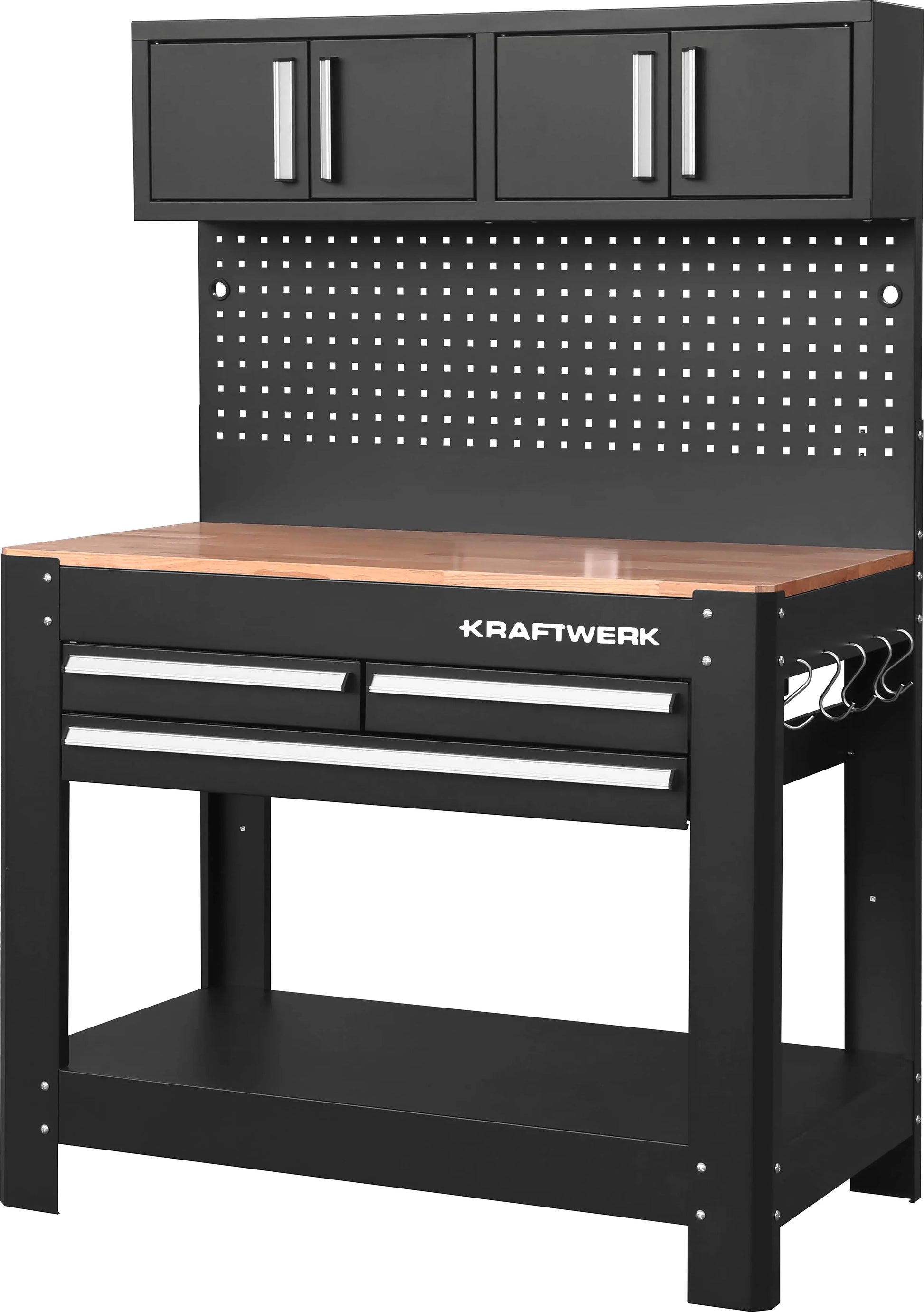 WERKBANK MIT 3 SCHUBLADEN UND 2 OBERSCHRÄNKE KRAFTWERK